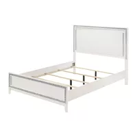 ACME Haiden Queen Bed w/LED, LED & White Finish