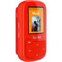 SanDisk - Clip Sport Plus MP3 Player with 32GB Hard Drive - Red