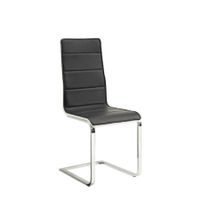 Coaster Broderick Contemporary Dining Chair in Black and Chrome (set of 4)
