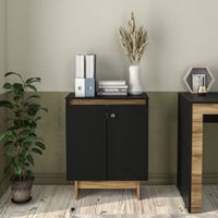 Boahaus Fingal Storage Cabinet - Painted - Black