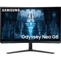 Samsung - Odyssey Neo G8 32" Mini LED Curved 4K UHD 240Hz 1ms FreeSync Premium Pro Gaming Monitor - White
