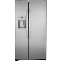 GE - 21.8 Cu. Ft. Counter-Depth Fingerprint Resistant Side-By-Side Refrigerator - Stainless steel