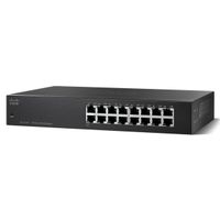 Cisco SF110-16 16-Port 10/100 Desktop Rack-Mountable Unmanaged Switch