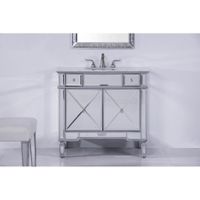 Elegant Lighting Camille 60-inch Double Bathroom Vanity - Silver - Mirrored Finish - Double Vanities