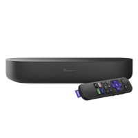 Roku - Streambar Powerful 4K Streaming Media Player  Premium Audio  All in One  Voice Remote and TV controls - Black - Black