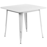 Metal Indoor Table - White