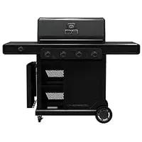 Char-Broil® Pro Series with Amplifire™ Infrared Technology 4-Burner Propane Gas Grill Cabinet with Side Burner, Black 463281024