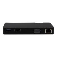 StarTech.com Universal USB 3.0 Laptop Mini Docking Station w/ HDMI or VGA  Gigabit Ethernet - USB docking station