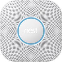 Google - Nest Protect 2nd Generation (Battery) Smart Smoke/Carbon Monoxide Alarm - White