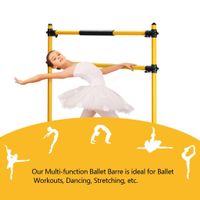 ZENOVA Ballet Barre Dance Barre,Portable and Light Weight Freestanding Dance Bar for Kids Stretch Bar - N/A - Yellow