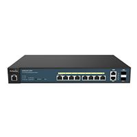 EnGenius  8 Gigabit 802.3at/af PoE+ Port Full Power Layer 2 Managed Switch, 2 SFP & 2 Uplink Ports, 130W PoE Budget  with Centralized Network Management [managed up to 50 EnGenius APs] (EWS5912FP)