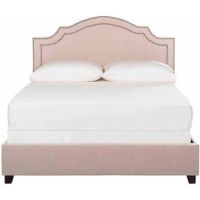 Safavieh Theron Bed with Nail Heads, Available in Multiple Colors and Sizes