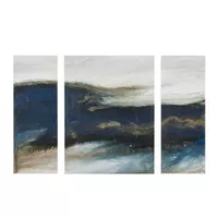Rolling Waves Triptych 3-piece Canvas Wall Art Set