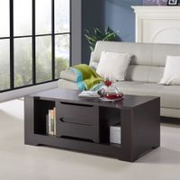 Halin Modern Espresso 47-inch 2-Shelf Coffee Table by Furniture of America - Espresso