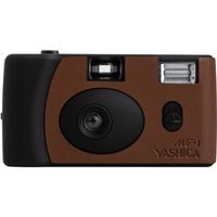Yashica MF-1 Snapshot Art 35mm Film Camera, Brown & Black