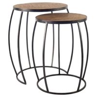 Mercana Clapp IV (Set of 2) Wooden Nesting Accent Table