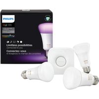 Philips - Hue White Ambiance A19 starter...