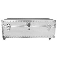 Underbed Steel Trunk with Wheels - (Smooth or Embossed) - Smooth