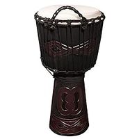 Sawtooth Tribe Series 12" Hand Carved Unity Design Rope Djembe
