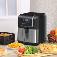 HOMCOM Large Air Fryer Oven Countertop Oven Cooking Gift - 14.25" x 11.5" x 13.25" - 14.25" x 11.5" x 13.25" - Black