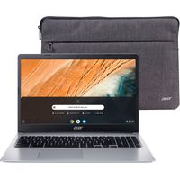 Acer - Chromebook 315 Laptop-15.6" Full HD Touch- 4GB LPDDR4-64GB eMMC- Wi-Fi 5 - Pure Silver