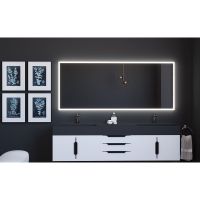 Smart Lisa Voice Activated LED Decorative Bedroom and Vanity Mirror - 72" x 30"