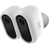 Swann - Wire-Free Indoor/Outdoor Wi-Fi Wireless Surveillance Camera (2-Pack) - White
