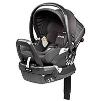 Peg Perego Primo Viaggio 4-35 Lounge - Reclining Rear Facing Infant Car Seat - Includes Base with Load Leg & Anti-Rebound Bar - for Babies 4 to 35 lbs - Made in Italy - Atmosphere (Grey)