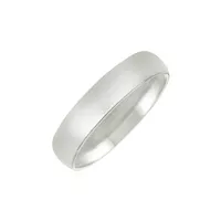 14k White Gold Comfort Fit Wedding Band ...