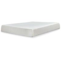 White 10 Inch Chime Memory Foam King Mattress/ Bed-in-a-Box