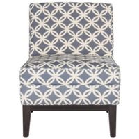 SAFAVIEH Armond Blue Accent Chair - 25.2" x 31.9" x 33" - MCR1006J