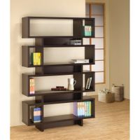 Coaster Furniture Reid 4-tier Open Back Bookcase - Cappuccino