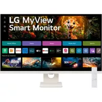 LG - My View 32" VA UHD 60Hz Smart Monitor (HDMI, USB-C) - White