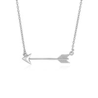 Necklace with Arrow in Sterling Silver (18 Inch)