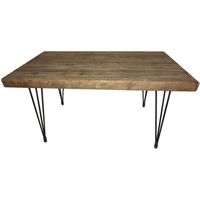 Aurelle Home Natural Rustic Dining Table - Brown Dining Table