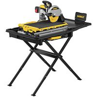 DEWALT Wet Tile Saw with Stand, High Capacity, 10-Inch (D36000S)