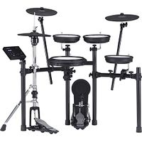 Roland TD-07KVX Electronic V-Drums Kit – with VH-10 Floating Hi-Hat and Best-Ever Cymbals – Bluetooth Audio & MIDI – 40 Free Melodics Lessons, Black