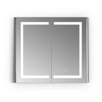 Altair Design Bojano Rectangle Frameless Surface-Mount/Recessed LED Lighted Bathroom Medicine Cabinet - 36 in.