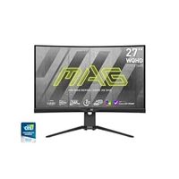 MSI MAG275CQRXF, 27" Rapid VA Gaming Monitor, 2560 x 1440 (QHD) Curved Gaming Monitor, 1 ms, 240Hz, FreeSync, HDR400, 1000R, HDMI, DisplayPort, Tilt and Height Adjustable.