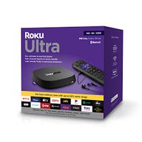 Roku - Ultra (2020) 4K/Dolby Vision Streaming Media Player with Voice Remote  TV Controls  and Premium HDMI Cable - Black