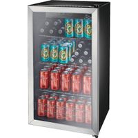 Insignia - 115-Can Beverage Cooler - Stainless steel