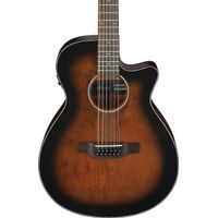 Ibanez AEG5012 AEG Series Single-Cutaway 12-String Acoustic-Electric Guitar, Dark Violin Sunburst