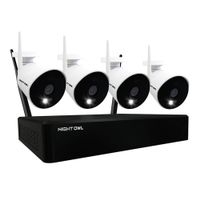 Night Owl 10 Channel 1080p Smart Security System with 1TB Hard Drive and 4 1080p Wi-Fi IP Spotlight Cameras