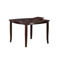 Wooden Dining Table with Butterfly Leaf in Dark Brown - Counter Height