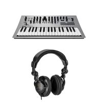 Korg Minilogue 4 Voice Polyphonic Analog Synthesizer with 200 Presets with H&A Closed-Back Studio Monitor Headphones