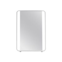 iHome - PORTABLE Portable Lighted Vanity Mirror with Bluetooth Speaker - White