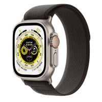 Apple Watch Ultra Gps & Cellular 49mm Titanium Case With M/l Black Gray Trail Loop (2022)