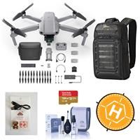 DJI Mavic Air 2 4K Drone Fly More Combo - Pro Bundle, With 128GB MicroSDXC Card, Firehouse Technology ARC White Strobe, FS Labs 36" Fold Landing Pad, Lowepro Backpack, Cleaning Kit