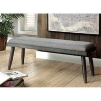 Furniture of America Janell Kitchen Bench in Gray