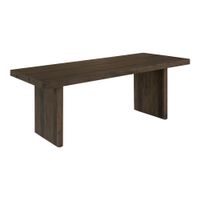Aurelle Home Modima Rustic Rounded Edge Dining Table - Antique White